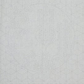 Listing 5 of 12 for Patchwork Quilting Sewing Fabric Sashiko Botanical Cream Panel 50x110cm