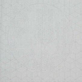 Listing 12 of 12 for Patchwork Quilting Sewing Fabric Sashiko Botanical Cream Panel 50x110cm