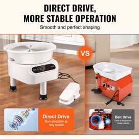 Listing 3 of 11 for Pottery Wheel 11 Inch Pottery Forming Machine 450W Electric Wheel For Pottery...