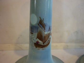 Listing 2 of 6 for SHELLEY RARE CANDLE STICKS. PAIR.