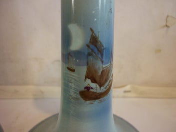 Listing 3 of 6 for SHELLEY RARE CANDLE STICKS. PAIR.