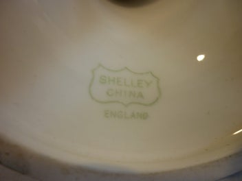 Listing 6 of 6 for SHELLEY RARE CANDLE STICKS. PAIR.