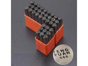 Listing 10 of 15 for NUBECOM Numbers Alphabets Printing Tool DIY Craft Embossing Stamp For Leather