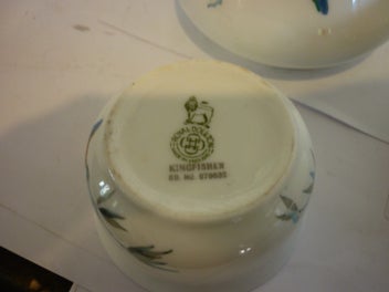 Listing 4 of 8 for KINGFISHER ROYAL DOULTON TEA SERVICE. 5 PIECE . 1920'S