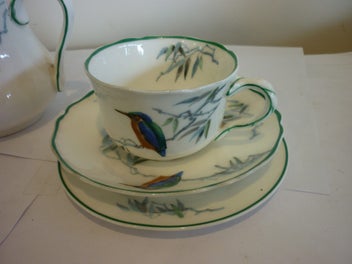 Listing 5 of 8 for KINGFISHER ROYAL DOULTON TEA SERVICE. 5 PIECE . 1920'S