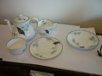 Listing 6 of 8 for KINGFISHER ROYAL DOULTON TEA SERVICE. 5 PIECE . 1920'S