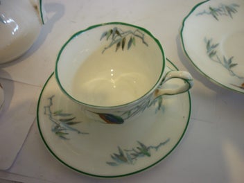 Listing 8 of 8 for KINGFISHER ROYAL DOULTON TEA SERVICE. 5 PIECE . 1920'S