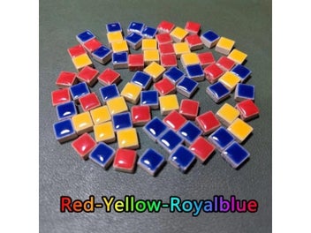 Listing 1 of 9 for 100pcs(Approx. 100g/3.5oz) Porcelain Mosaic Tiles 9.5mm Square Ceramic Mosaic