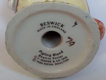 Listing 6 of 7 for Beswick Beatrix Potter " Pigling Bland " ceramic figurine