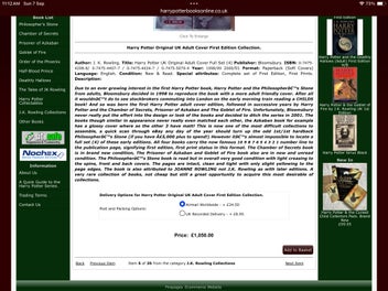 Listing 20 of 20 for Harry Potter; Complete set Adult Version Books.