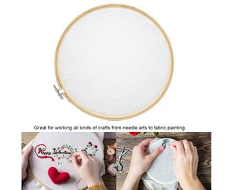 Listing 5 of 5 for Bamboo Embroidery Frame Ring Loop for Cross Stitch Sewing DIY Art Craft(23cm)