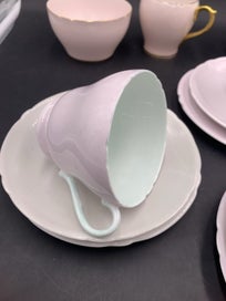 Listing 7 of 12 for Shelley macaron color tea sets+tea pot+jug/bowl