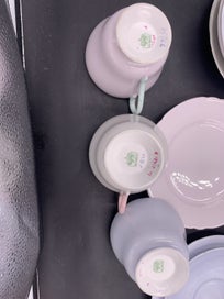 Listing 11 of 12 for Shelley macaron color tea sets+tea pot+jug/bowl