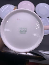 Listing 12 of 12 for Shelley macaron color tea sets+tea pot+jug/bowl