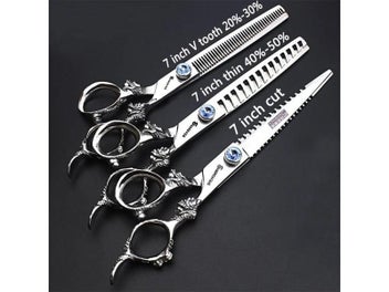 Listing 10 of 15 for Professional Haircut Barbershop Scissors 7/6/5.5 Inch Salon Japan Hair Cutting