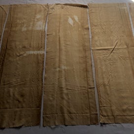 Listing 4 of 11 for Vintage Japanse Silk Kimono Lining Panels Fabric Pieces X6