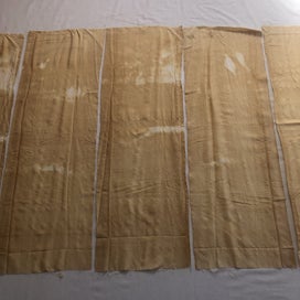 Listing 8 of 11 for Vintage Japanse Silk Kimono Lining Panels Fabric Pieces X6