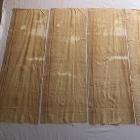 Listing 11 of 11 for Vintage Japanse Silk Kimono Lining Panels Fabric Pieces X6