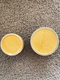 Listing 3 of 4 for Vintage Retro Titian Ware Matching Ceramic Storage Canisters