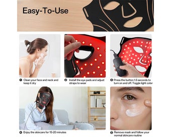 Listing 8 of 11 for LED Light Therapy Face Mask (OVER STOCKED)