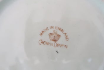 Listing 2 of 3 for ***VINTAGE CROWN DEVON PLATE WITH BUNNY ***