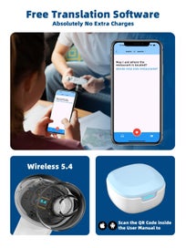 Listing 8 of 8 for Language Translator Earbuds Support 144 Languages Accents AI Translation Earbuds