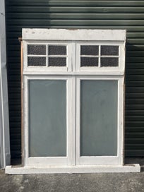 Listing 2 of 2 for classic Rimu window frame with top fan lights opening sashes 155mm Jamb