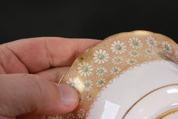 Listing 6 of 7 for TUSCAN GOLD GILT CAKE, MILK JUG, & SUGAR BOWL