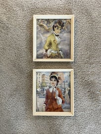 Listing 2 of 20 for Pair of vintage 1960s prints by John Strevens - mid-century retro vibe