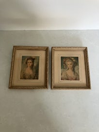 Listing 2 of 14 for Pair of small charming romantic vintage prints c.1930-40s