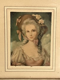 Listing 8 of 14 for Pair of small charming romantic vintage prints c.1930-40s