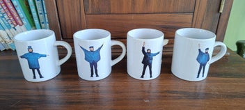 Listing 1 of 9 for Vintage Set of 'The BEATLES - HELP ' Mini Mugs in original box.