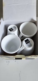 Listing 1 of 3 for Salt & Pepper Porcelain Espresso Cups x 4 (NEW)