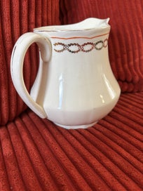 Listing 5 of 6 for Alfred Meakin - Orange Stripe and Gold Garland Circa 1945