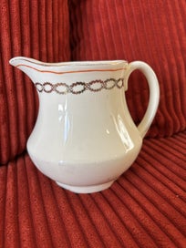 Listing 6 of 6 for Alfred Meakin - Orange Stripe and Gold Garland Circa 1945