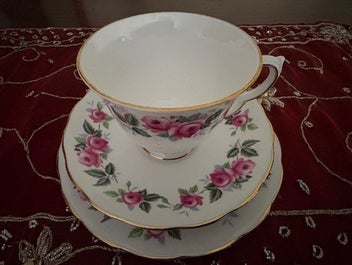 Listing 3 of 11 for Queen Anne, Ridgway Potteries Bone China Trio, pattern 8343, Charity Auction