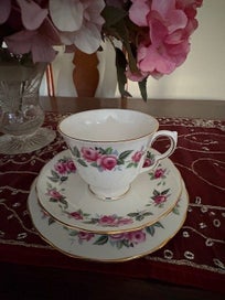 Listing 2 of 11 for Queen Anne, Ridgway Potteries Bone China Trio, pattern 8343, Charity Auction