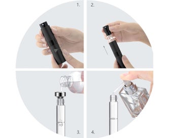 Listing 5 of 5 for Portable mini perfume sprayer, refillable travel empty small spray bottle, po