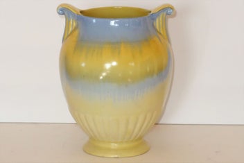 Listing 1 of 1 for ***GORGEOUS ART DECO CROWN DEVON TRICKLE GLAZE VASE***