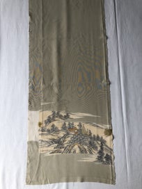 Listing 6 of 13 for Vintage Decorative Japanese Silk Fabric Piece Kimono Panel