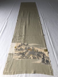 Listing 9 of 13 for Vintage Decorative Japanese Silk Fabric Piece Kimono Panel