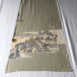 Listing 2 of 13 for Vintage Decorative Japanese Silk Fabric Piece Kimono Panel