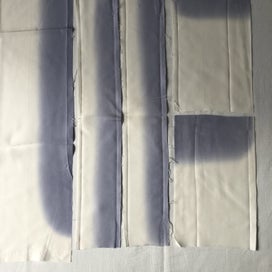 Listing 3 of 6 for Vintage Japanese Silk Ombre Dyed Fabric Pieces