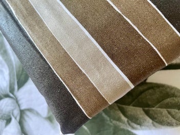 Listing 4 of 6 for A length of gorgeous UNUSED Swiss made Striped Chintz Cotton