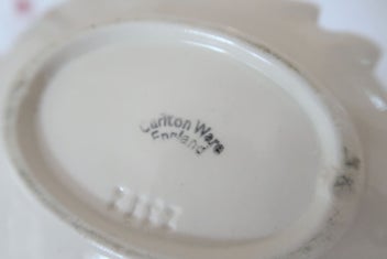 Listing 3 of 3 for ***CARLTON WARE LEAF DESIGN SAUCE BOAT WITH LADLE***