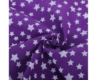 Listing 3 of 5 for 7Pcs 50x50cm Purple Floral Cotton Fabric Cloth for DIY Craft Sewing Scrapbook