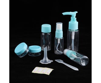 Listing 4 of 5 for 8pcs/Set Portable Reusable Makeup Spray Bottle Lotion Cream Container Kit for