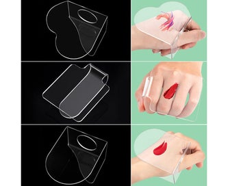 Listing 4 of 4 for Transparent Hand Tray For Mixing Foundation - Clear Acrylic Blending Plate Fo
