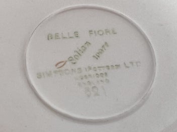 Listing 6 of 8 for SALE >> ‘Solian Ware’ Belle Fiore 521 saucers x 3