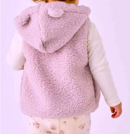 Listing 3 of 3 for Jamie Kay Neve Sherpa Vest - Powder Pink